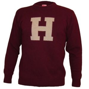 Harvard Lambswool Sweater with block H